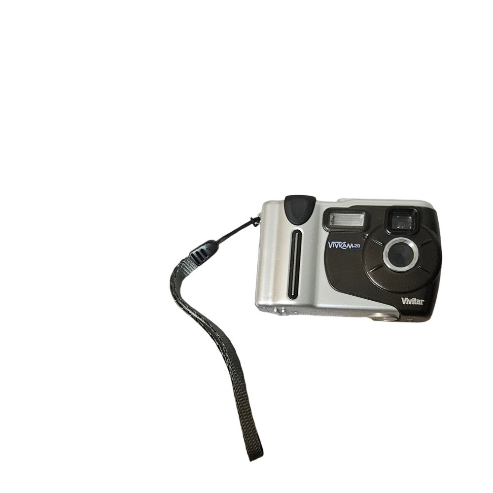 Vivitar ViviCam 20 Digital Camera Unisex OS Silver Excellent Vintage Point Shoot